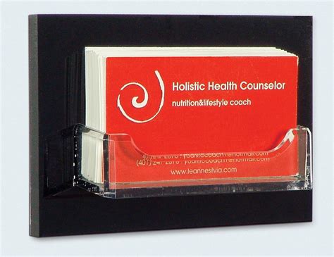 wall mountable business card holder.